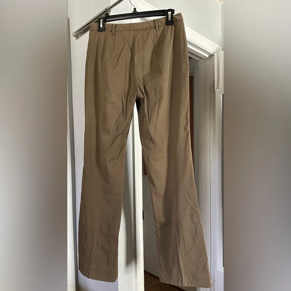 Prada - Vintage Boot-cut, Low-rise Pants - Picture 2 of 5